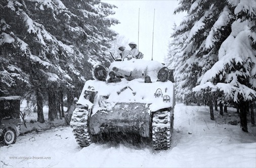 M4 Sherman, Belgique, 1944. Photo : US Army